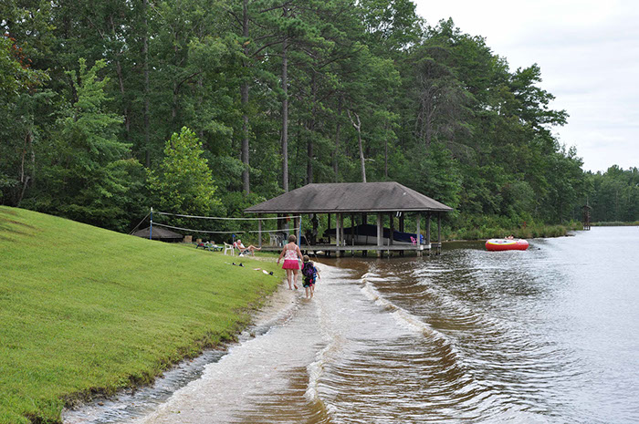 Beach and Boat House at Timberlake