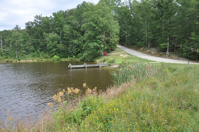 Boat ramp at Timberlake