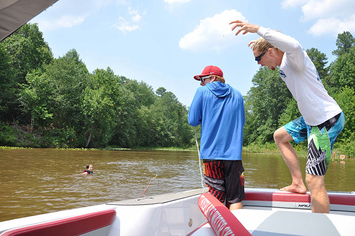 Corey Vaughn having fun while coaching at Junior Development "East Is Beast"