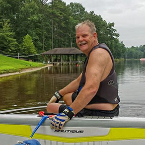 Dave Christenson ready to ski