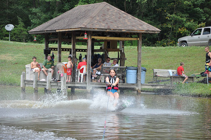 Junior Development with skier and full start dock